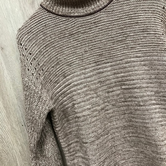 Vera Wang Mauve Sparkle Long Sleeve Sweater BB802 - Picture 3 of 5